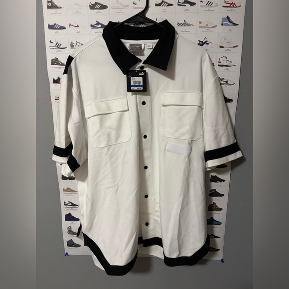 Puma Collared Button Up (Retail $95) - Picture 1 of 3